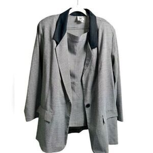 Vintage Maggie Lawrence Plus Size Houndstooth Suit Blazer wi- Skirt - Size 22/24